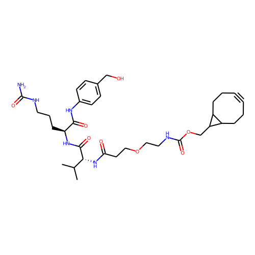 BCN-PEG1-Val-Cit-PABC-OH Chemical Structure
