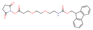 Fmoc-PEG2-C2-NHS ester Chemical Structure