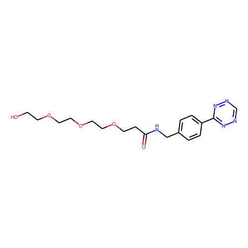 Tetrazine-Ph-NHCO-PEG3-alcohol Chemical Structure