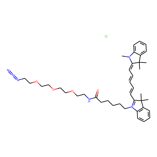 Cy5-PEG3-azide Chemical Structure