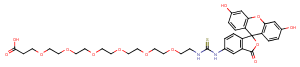2055014-69-0 Fluorescein-thiourea-PEG6-acid Chemical Structure