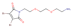1807534-86-6 3,4-Dibromo-Mal-PEG2-amine Chemical Structure