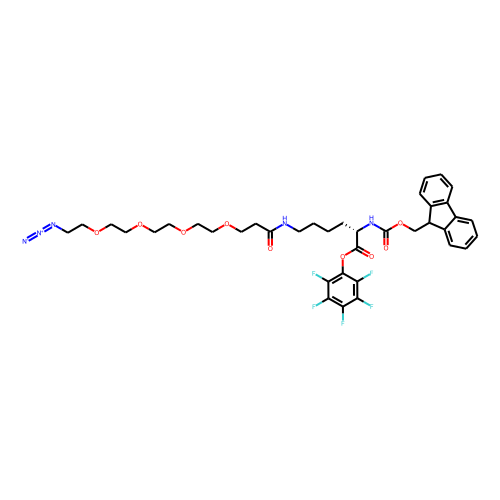 N-Fmoc-N'-(azido-PEG4)-L-Lysine-PFP ester Chemical Structure
