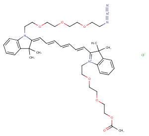 2107273-00-5 N-(Ac-PEG3)-N'-(azide-PEG3)-Cy7 chloride Chemical Structure