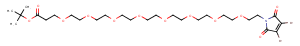 3,4-Dibromo-Mal-PEG8-Boc Chemical Structure
