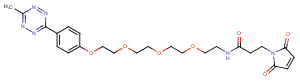 Methyltetrazine-PEG4-maleimide Chemical Structure