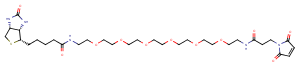 Biotin-PEG6-Mal Chemical Structure