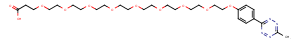 Methyltetrazine-PEG8-acid Chemical Structure
