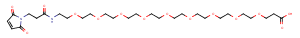 Mal-amido-PEG9-acid Chemical Structure