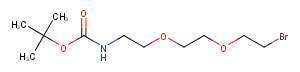 165963-71-3 N-Boc-PEG3-bromide Chemical Structure