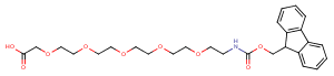 Fmoc-NH-PEG5-CH2COOH Chemical Structure