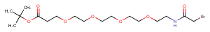 Bromoacetamido-PEG4-C2-Boc Chemical Structure