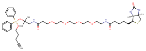 Biotin-PEG4-amino-t-Bu-DADPS-C3-alykne Chemical Structure