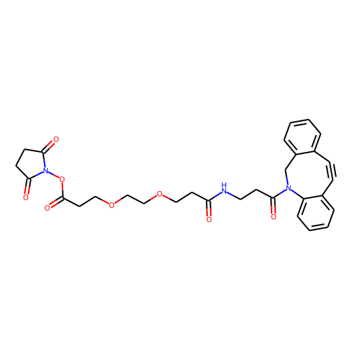 DBCO-NHCO-PEG2-NHS ester Chemical Structure