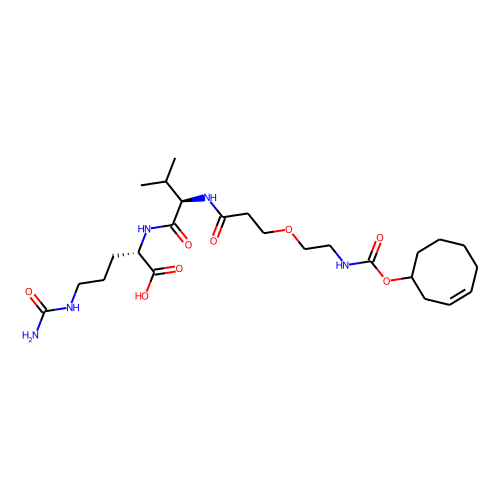 TCO-PEG1-Val-Cit-OH Chemical Structure