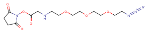 2170240-91-0 Azido-PEG3-aminoacetic acid-NHS ester Chemical Structure