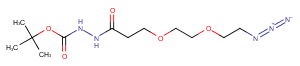 2100306-56-5 Azido-PEG2-hydrazide-Boc Chemical Structure
