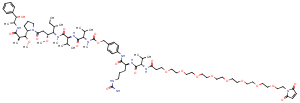 2353409-69-3 Mal-PEG8-Val-Cit-PAB-MMAE Chemical Structure