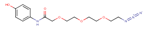 1096439-18-7 Phenol-amido-C1-PEG3-N3 Chemical Structure