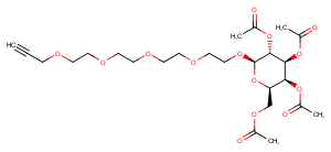 1397682-61-9 Propargyl-PEG4-tetra-Ac-beta-D-galactose Chemical Structure