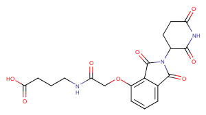 Thalidomide-O-amido-C3-COOH Chemical Structure