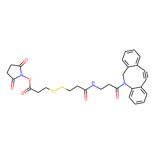 DBCO-NHCO-S-S-NHS ester Chemical Structure
