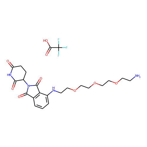 Pomalidomide-PEG3-C2-NH2 (TFA) Chemical Structure