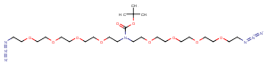 2055041-25-1 N-Boc-N-bis(PEG4-azide) Chemical Structure