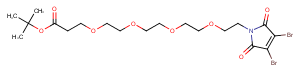 2030168-38-6 3,4-Dibromo-Mal-PEG4-Boc Chemical Structure