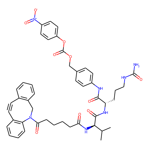 DBCO-Val-Cit-PABC-PNP Chemical Structure