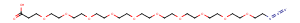 Azido-PEG10-acid Chemical Structure