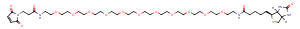 Biotin-PEG11-Mal Chemical Structure