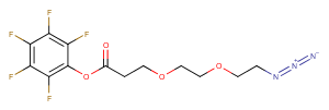 N3-PEG2-C2-PFP ester Chemical Structure