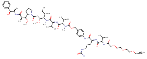 Acetylene-linker-Val-Cit-PABC-MMAE Chemical Structure