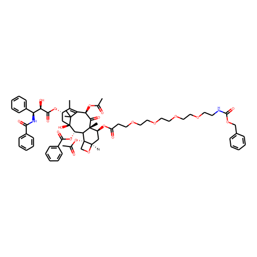 7-O-(Cbz-N-amido-PEG4)-paclitaxel Chemical Structure