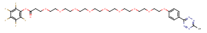 Methyltetrazine-PEG8-PFP ester Chemical Structure