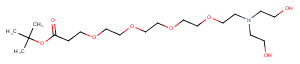 N,N-Diethanol amine-PEG4-Boc Chemical Structure