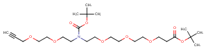 2093152-78-2 N-(Propargyl-PEG2)-N-Boc-PEG3-t-butyl ester Chemical Structure