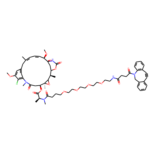 DM1-PEG4-DBCO Chemical Structure