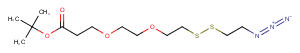 2144777-83-1 Azidoethyl-SS-PEG2-Boc Chemical Structure