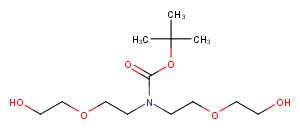275385-03-0 N-Boc-N-bis(PEG2-OH) Chemical Structure