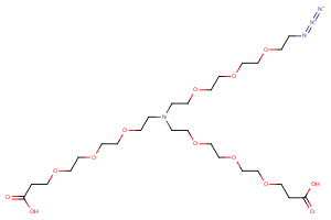 2055042-57-2 N-(Azido-PEG3)-N-bis(PEG3-acid) Chemical Structure