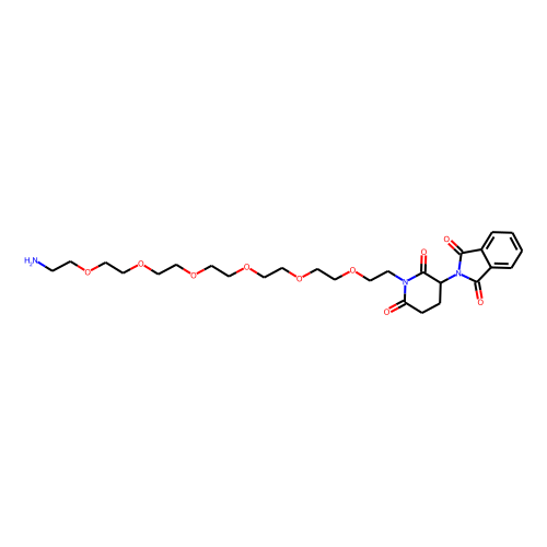 Amino-PEG6-Thalidomide Chemical Structure