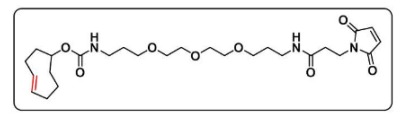 (4E)-TCO-PEG3-Maleimide，CAS号：1609659-01-9，反式环辛烯-三聚乙二醇-马来酰亚胺