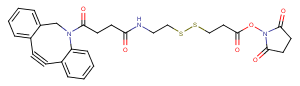 1435934-53-4 DBCO-CONH-S-S-NHS ester Chemical Structure