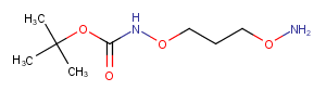 1-(t-Boc-Aminooxy)-3-aminooxy-propane Chemical Structure
