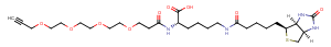 N-(Propargyl-PEG4)-biocytin Chemical Structure