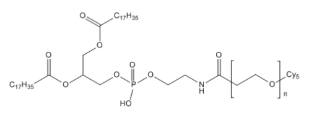 DSPE-PEG5K-CY5  荧光染料-PEG5k二硬脂酰磷脂酰乙酰胺