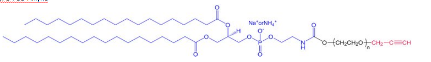 DSPE-PEG-Alkyne,MW:2000 磷脂聚乙二醇炔基 二硬脂酸酰基磷脂酰乙醇胺聚乙二醇炔基