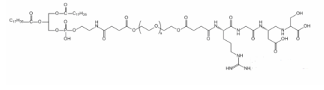 DSPE-PEG-RGD,MW:3.4k 聚乙二醇功能化修饰多肽DSPE-PEG-RGD